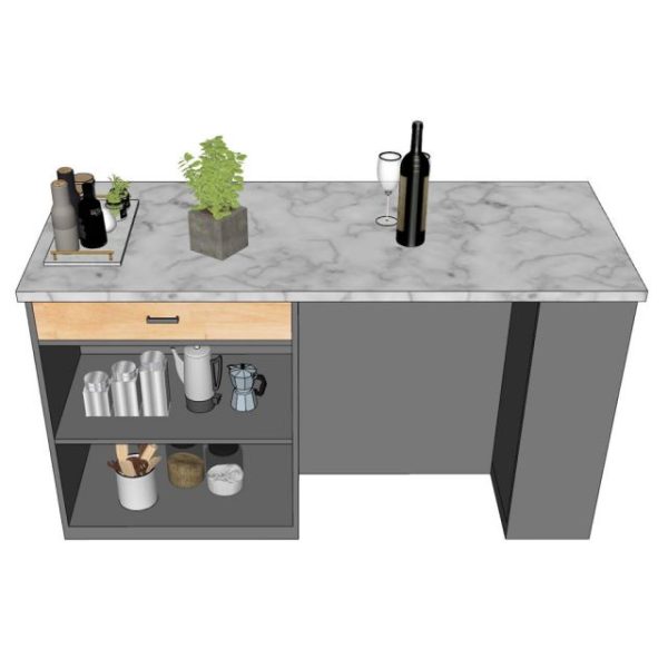 BÀN ĐẢO BẾP MẶT ĐÁ HIỆN ĐẠI - DORAHOME - Hình ảnh 5