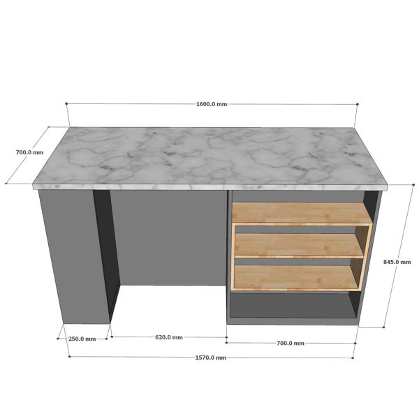 BÀN ĐẢO BẾP MẶT ĐÁ HIỆN ĐẠI - DORAHOME - Hình ảnh 3