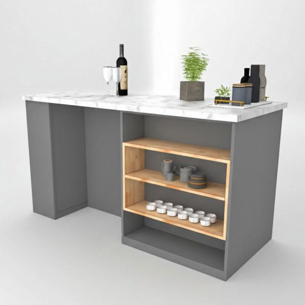 BÀN ĐẢO BẾP MẶT ĐÁ HIỆN ĐẠI - DORAHOME - Hình ảnh 2
