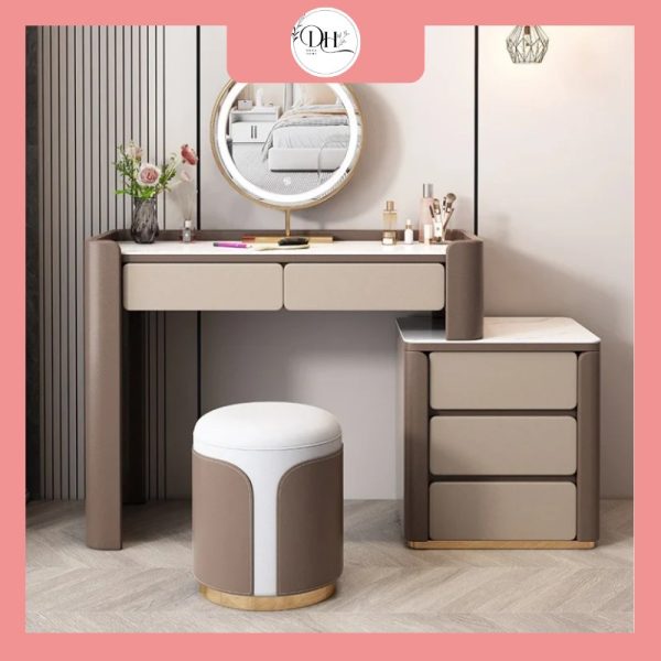 Bàn trang điểm mặt đá nhập khẩu hiện đại cao cấp