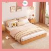 Giường Bệt Gỗ chất liệu bền đẹp tối giản