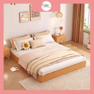 Giường Bệt Gỗ chất liệu bền đẹp tối giản
