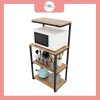 Kệ vi sóng gỗ cao su tự nhiên