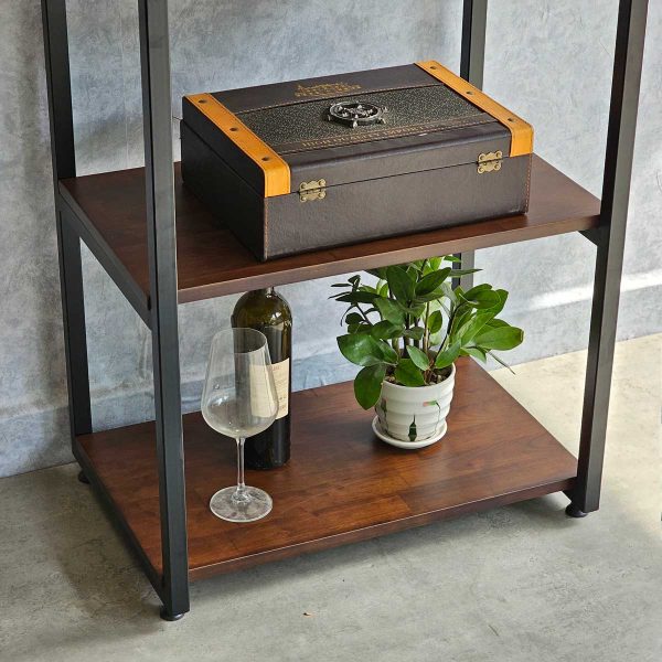 KỆ VI SÓNG BẰNG GỖ CAO SU TỰ NHIÊN CAO CẤP - DORAHOME - Hình ảnh 3