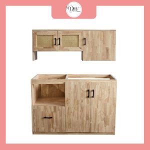 Module tủ bếp mini gỗ cao su